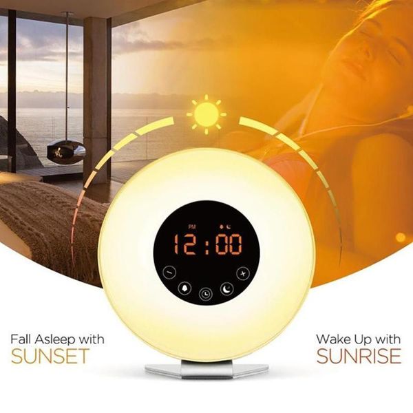 desk & table clocks alarm clock sunrise wake up light digital fm radio nature sound touch control
desk & table clocks alarm clock sunrise wake up light digital fm radio nature sound touch control