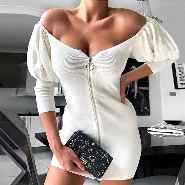 casual dresses svokor women's party spring zipper knitted dress slash neck puff sleeve pack hip bodycon, Black;gray
casual dresses svokor women's party spring zipper knitted dress slash neck puff sleeve pack hip bodycon, Black;gray