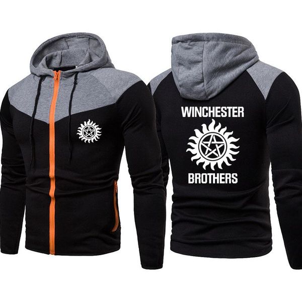 men's hoodies & sweatshirts 2021 jacket winchester bros logo print men baseball harajuku casual splicing cotton jackets, Black
men's hoodies & sweatshirts 2021 jacket winchester bros logo print men baseball harajuku casual splicing cotton jackets, Black