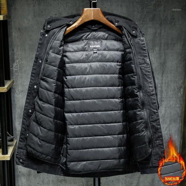 men's jackets 2021 men black/blue winter jean outerwear warm denim coats liner thicker wool large size m-5xl parkas, Black;brown
men's jackets 2021 men black/blue winter jean outerwear warm denim coats liner thicker wool large size m-5xl parkas, Black;brown