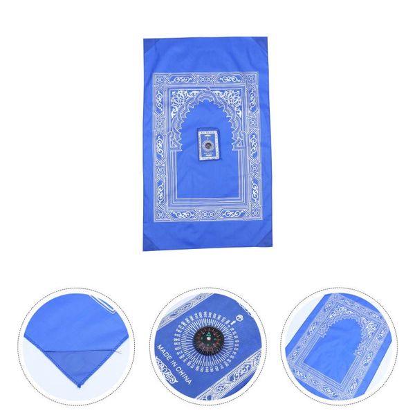 carpets 2pcs islamic muslim rug travel prayer mat with compass and carrying storage bag