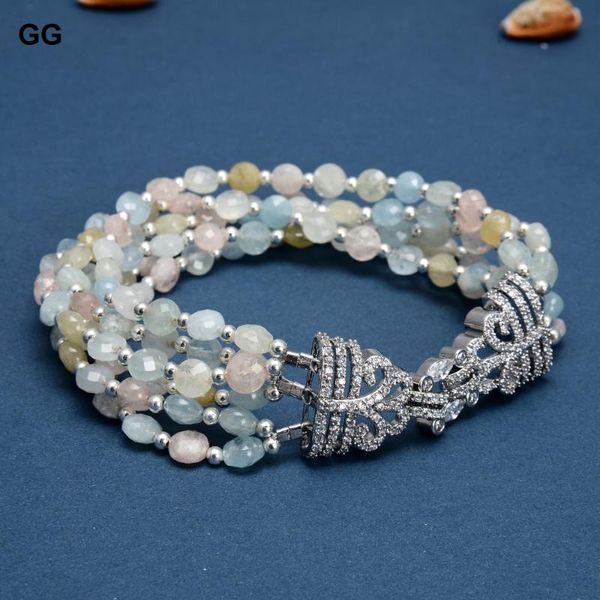 guaiguai jewelry natural faceted coin shape morganites aquamarines bracelet cubic zirconia cz pave clasp ethnic style beaded, strands, Black
guaiguai jewelry natural faceted coin shape morganites aquamarines bracelet cubic zirconia cz pave clasp ethnic style beaded, strands, Black