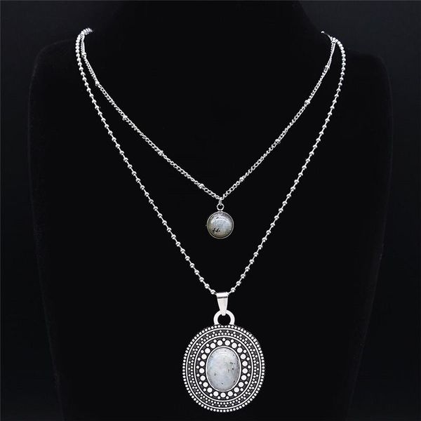 pendant necklaces 2pcs boho flash stone stainless steel charm women silver color necklace jewelry sautoir femme long n3606s04
pendant necklaces 2pcs boho flash stone stainless steel charm women silver color necklace jewelry sautoir femme long n3606s04