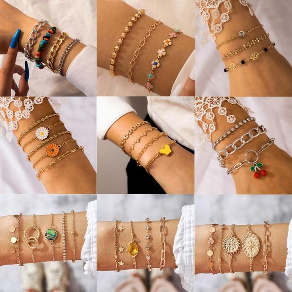link, chain 2021 colorful flowers bracelets for women stone thick chaincharms star butterfly pear tassel jewelry accessories bohemian, Black
link, chain 2021 colorful flowers bracelets for women stone thick chaincharms star butterfly pear tassel jewelry accessories bohemian, Black