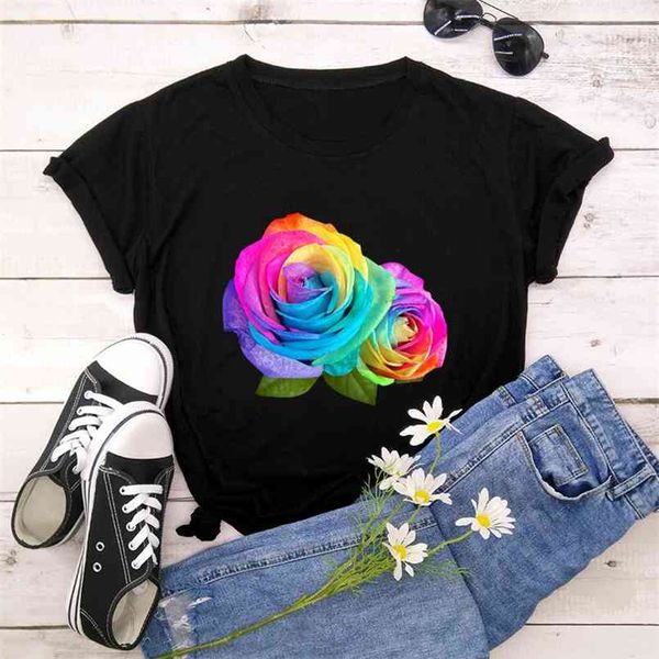 summer cotton women t shirt 5xl plus size colorful flower print short sleeve tees casual o-neck female t 210708, White
summer cotton women t shirt 5xl plus size colorful flower print short sleeve tees casual o-neck female t 210708, White