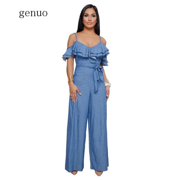women's jumpsuits & rompers europe and the united states women s wear belt low cut wide legged jumpsuit, Black;white
women's jumpsuits & rompers europe and the united states women s wear belt low cut wide legged jumpsuit, Black;white