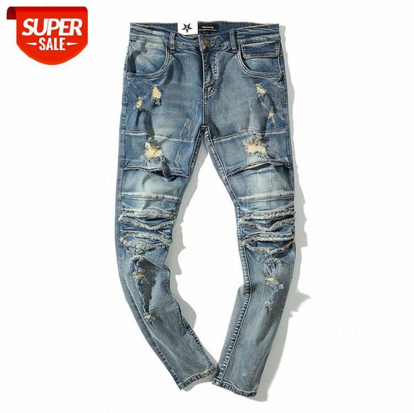 washed distressed knee-hole jeans men's style personality beggar pants slim feet trousers #xj2c, Blue
washed distressed knee-hole jeans men's style personality beggar pants slim feet trousers #xj2c, Blue