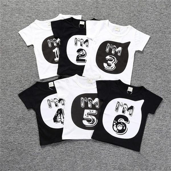 kids cotton t shirts im 1 2 3 4 5 6 old boys girls birthday summer baby clothes toddler infant, Blue
kids cotton t shirts im 1 2 3 4 5 6 old boys girls birthday summer baby clothes toddler infant, Blue