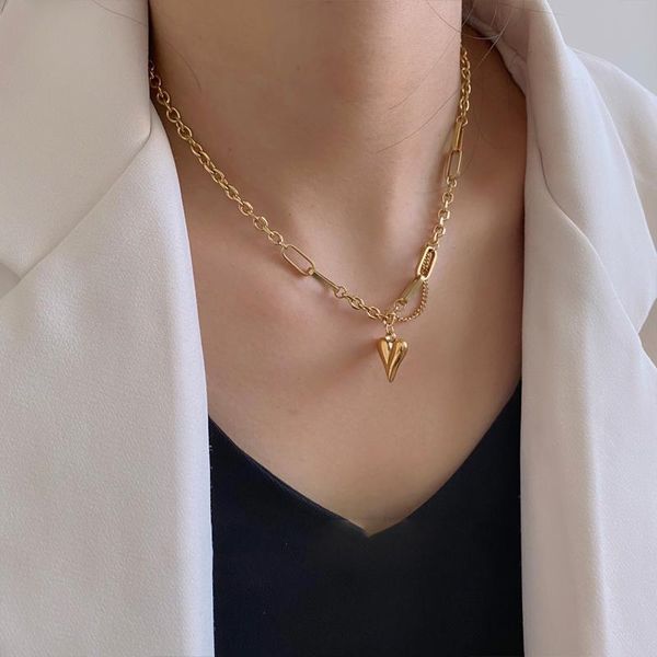pendant necklaces gothic stainless steel necklace hip hop love titanium 2021 fashion jewelry korean collar, Silver
pendant necklaces gothic stainless steel necklace hip hop love titanium 2021 fashion jewelry korean collar, Silver