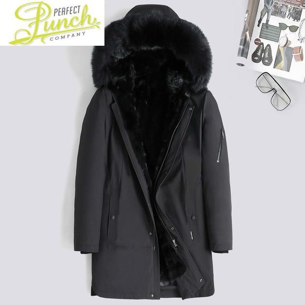 men's leather & faux down duck mink liner winter coat men real fur parka for mens clothing plus size casaco 8246 yy820, Black
men's leather & faux down duck mink liner winter coat men real fur parka for mens clothing plus size casaco 8246 yy820, Black