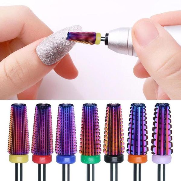 nail art equipment 1 quality carbide purple multi-function tungsten shank drill bits polishing head, Silver
nail art equipment 1 quality carbide purple multi-function tungsten shank drill bits polishing head, Silver
