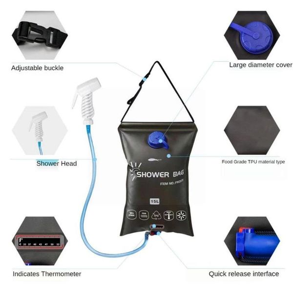 hydration packs portable 15l water storage bag outdoor camping hiking shower solar heating container bath
hydration packs portable 15l water storage bag outdoor camping hiking shower solar heating container bath