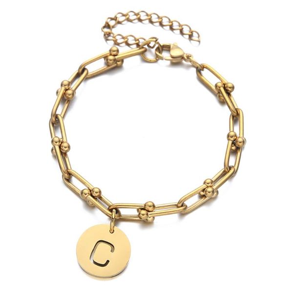 stainless steel handmade chain initial letter bracelet for women girls 26 alphabet charm bracelets fashion jewelry, Golden;silver
stainless steel handmade chain initial letter bracelet for women girls 26 alphabet charm bracelets fashion jewelry, Golden;silver