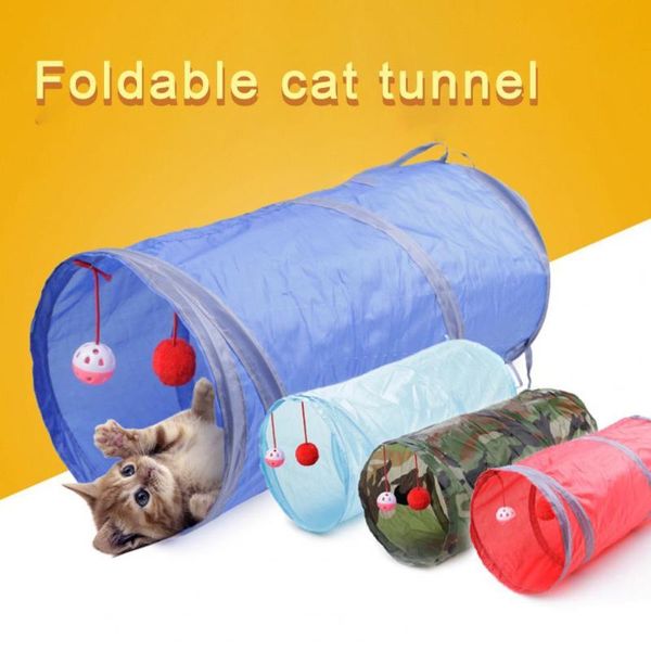 Pet Tunnel Playing Toy Cat Kitten 2-Way Foldable Tube Hanging Bell Ball Training Play Small Animals Products Animal Supplies
Pet Tunnel Playing Toy Cat Kitten 2-Way Foldable Tube Hanging Bell Ball Training Play Small Animals Products Animal Supplies