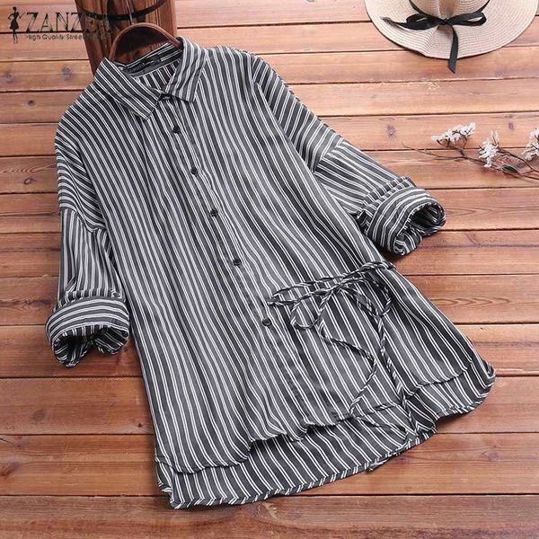 blouses vintage striped blouse women's 2021 spring office lady lapel neck straps waist shirt tunic blusa femme plus size 5xl, White
blouses vintage striped blouse women's 2021 spring office lady lapel neck straps waist shirt tunic blusa femme plus size 5xl, White
