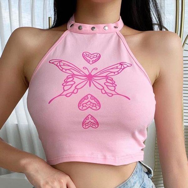 women's tanks & camis 2021summer cross-border european and american foreign trade street hipster butterfly love printed round neck slim, White
women's tanks & camis 2021summer cross-border european and american foreign trade street hipster butterfly love printed round neck slim, White