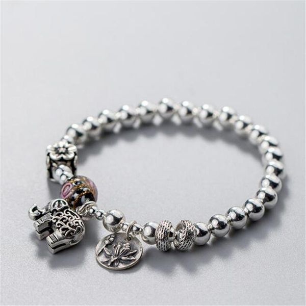 charm bracelets 925 thai silver vintage style lotus elephant decoration beaded bracelet fashion jewelry for women s2646, Golden;silver
charm bracelets 925 thai silver vintage style lotus elephant decoration beaded bracelet fashion jewelry for women s2646, Golden;silver