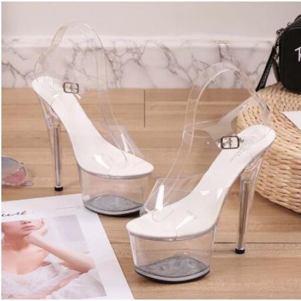 sandals large size 42 43 crystal female summer super high heel 14cm transparent waterproof platform nightclub catwalk shoes, Black
sandals large size 42 43 crystal female summer super high heel 14cm transparent waterproof platform nightclub catwalk shoes, Black