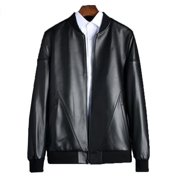 men's leather & faux 2021 genuine jacket men spring plus size real sheepskin coat for bomber coats 18006 kj2111, Black
men's leather & faux 2021 genuine jacket men spring plus size real sheepskin coat for bomber coats 18006 kj2111, Black