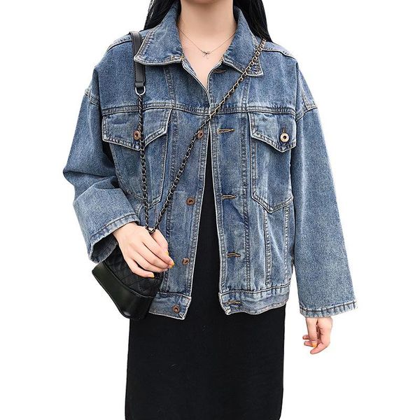 women's jackets 2021 women basic coat denim jacket spring blue for jeans long sleeves pockets bf style s-xl, Black;brown
women's jackets 2021 women basic coat denim jacket spring blue for jeans long sleeves pockets bf style s-xl, Black;brown