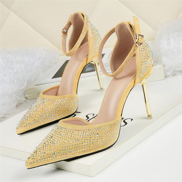 women 10cm high heels size 40 sandals wedding scarpins glitter fetish stiletto crystal yellow bright pumps shoes, Black
women 10cm high heels size 40 sandals wedding scarpins glitter fetish stiletto crystal yellow bright pumps shoes, Black