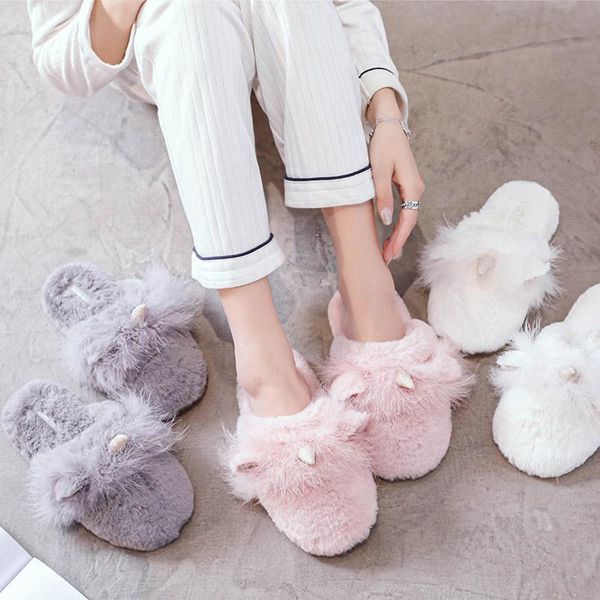 cute slippers women fluffy winter house warm shoes woman slip on flats female home furry 2021, Black
cute slippers women fluffy winter house warm shoes woman slip on flats female home furry 2021, Black