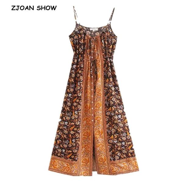 holiday contrast flower print v neck single-breast button spaghetti strap cotton dress boho woman lacing up waist long dresses casual, Black;gray
holiday contrast flower print v neck single-breast button spaghetti strap cotton dress boho woman lacing up waist long dresses casual, Black;gray