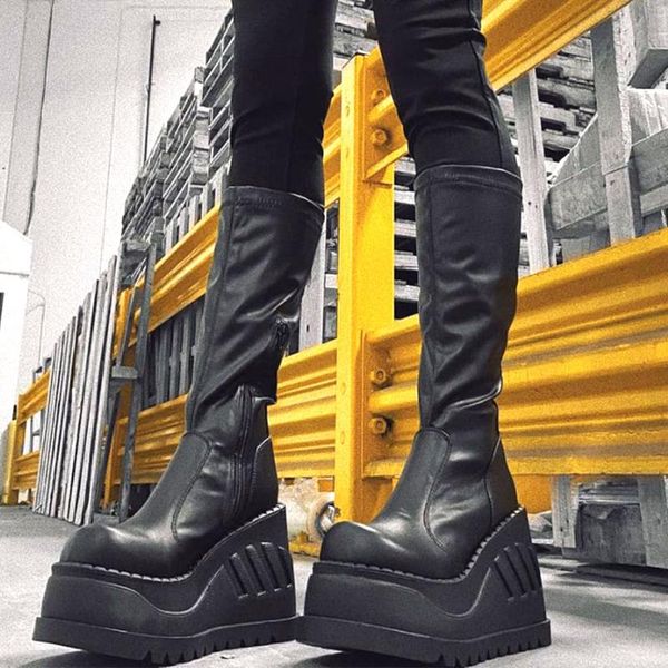 boots brand big size 43 comfy walking halloween gift zipper fashion cool gothic punk platform black knee high shoes women
boots brand big size 43 comfy walking halloween gift zipper fashion cool gothic punk platform black knee high shoes women