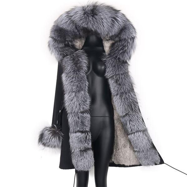 real fur coat natural real fur collar warm big fur outerwear detachable female long parka women fashion winter jacket 210917, Black
real fur coat natural real fur collar warm big fur outerwear detachable female long parka women fashion winter jacket 210917, Black