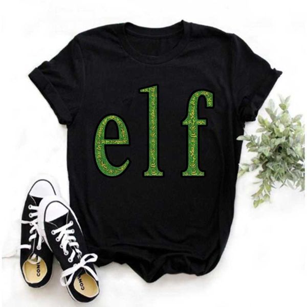 women's t-shirt female cute funny christmas print short-sleeved harajuku multicolor for all seasons, White
women's t-shirt female cute funny christmas print short-sleeved harajuku multicolor for all seasons, White