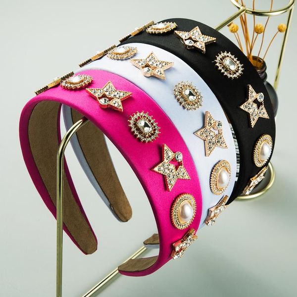 hair clips & barrettes fashion baroque star women's headband geometric rhinestone imitation pearl fabric band wedding party headdress, Golden;silver
hair clips & barrettes fashion baroque star women's headband geometric rhinestone imitation pearl fabric band wedding party headdress, Golden;silver