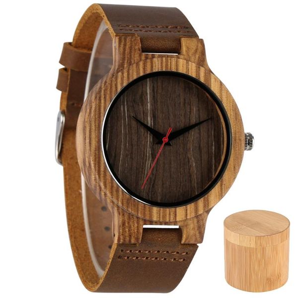 wristwatches men's wood watch genuine leather band quartz wristwatch red seconds display natural wooden male timepiece gift with bamboo, Slivery;brown
wristwatches men's wood watch genuine leather band quartz wristwatch red seconds display natural wooden male timepiece gift with bamboo, Slivery;brown