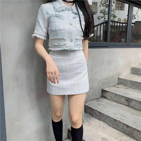 elegant summer tweed tender autumn women single-breasted crop mini skirt set of two garments x9gh, Black
elegant summer tweed tender autumn women single-breasted crop mini skirt set of two garments x9gh, Black