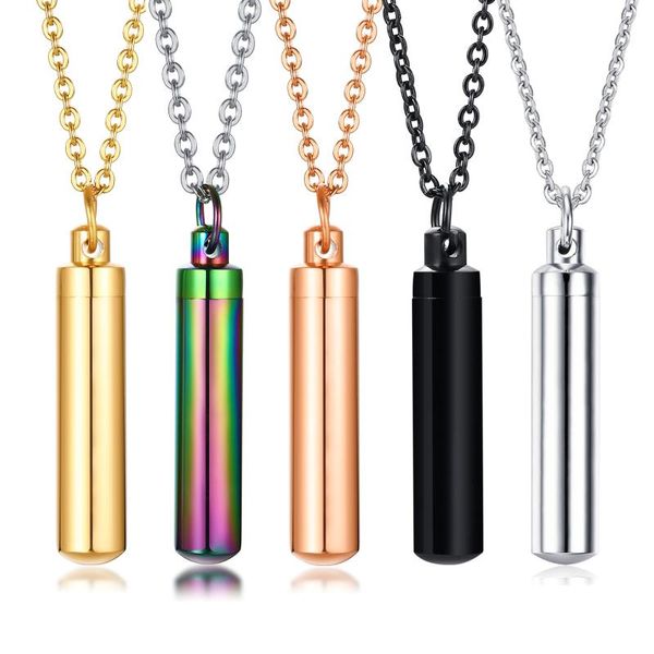 pendant necklaces tube urn for men women, creation stainless steel ashes vial necklace, cylinder keepsake memorial jewelry, Silver
pendant necklaces tube urn for men women, creation stainless steel ashes vial necklace, cylinder keepsake memorial jewelry, Silver