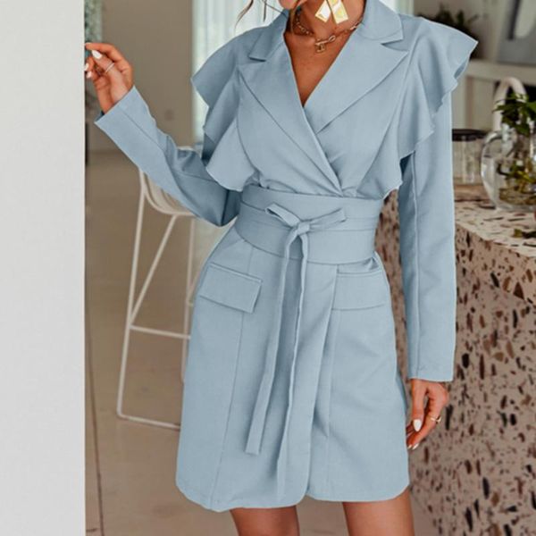 casual dresses chic yellow long sleeve elegant blazer dress female ruffles bandage short bodycon party club fashion aesthetic, Black;gray
casual dresses chic yellow long sleeve elegant blazer dress female ruffles bandage short bodycon party club fashion aesthetic, Black;gray