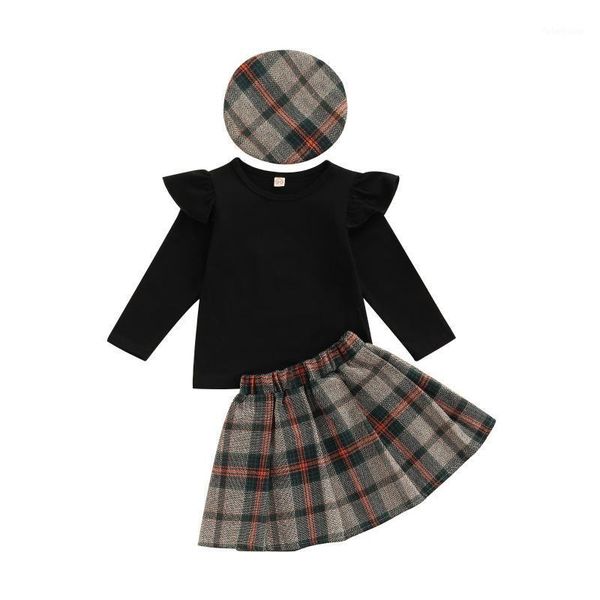 clothing sets autumn 3pcs baby girls long sleeve skirt hat toddlers children's plaid print ruffle pullovers dress outfuts1, White
clothing sets autumn 3pcs baby girls long sleeve skirt hat toddlers children's plaid print ruffle pullovers dress outfuts1, White