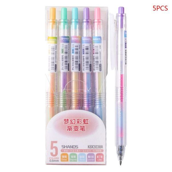 gel pens 5pcs rainbow gradient color pen 0.5mm marker hook line school office supply
gel pens 5pcs rainbow gradient color pen 0.5mm marker hook line school office supply