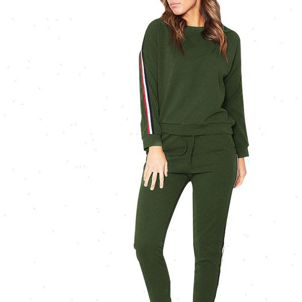 tracksuit women tracksuits 2 pcs set lady striped active sport loungewear full sleeve velvet fabric sweatshirts pants suits 45, Gray
tracksuit women tracksuits 2 pcs set lady striped active sport loungewear full sleeve velvet fabric sweatshirts pants suits 45, Gray