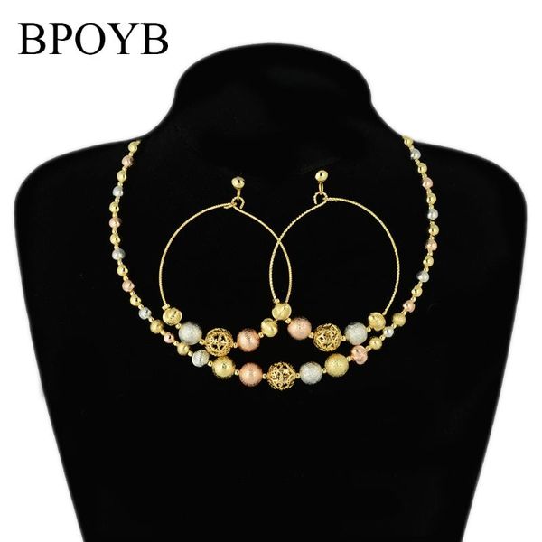earrings & necklace bpoyb dazzling 3 gold color beads collar neckalce papua guinea bridal jewelry set for women gift, Silver
earrings & necklace bpoyb dazzling 3 gold color beads collar neckalce papua guinea bridal jewelry set for women gift, Silver