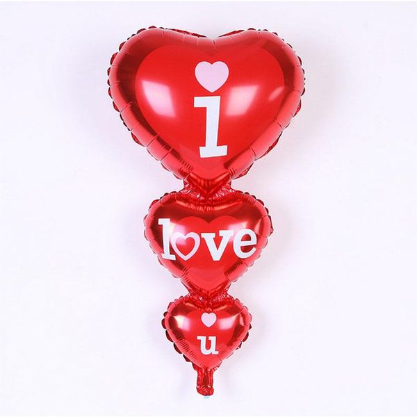 party decoration 1 pcs wedding romantic heart aluminium film the balloon i love you supplies foil balloons