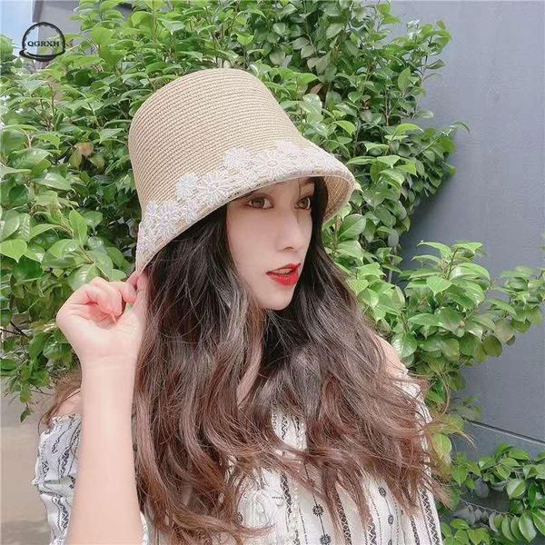 bucket hat women summer with lace flower straw sun protection sunscreen beach travel holiday gorro ladies hats caps wide brim, Blue;gray
bucket hat women summer with lace flower straw sun protection sunscreen beach travel holiday gorro ladies hats caps wide brim, Blue;gray