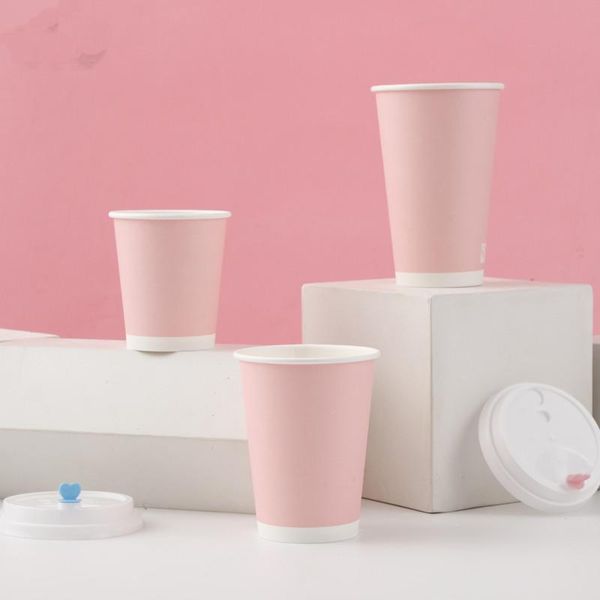 disposable cups & straws 50pcs net red disposble coffee cup 8zo/14oz/16oz pink paper wedding birthday party favors milk tea beverage packagi
disposable cups & straws 50pcs net red disposble coffee cup 8zo/14oz/16oz pink paper wedding birthday party favors milk tea beverage packagi
