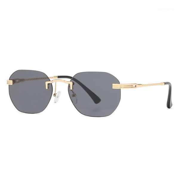 sunglasses fashion rimless women summer outdoor sun glasses men black eyewear uv400, White;black
sunglasses fashion rimless women summer outdoor sun glasses men black eyewear uv400, White;black