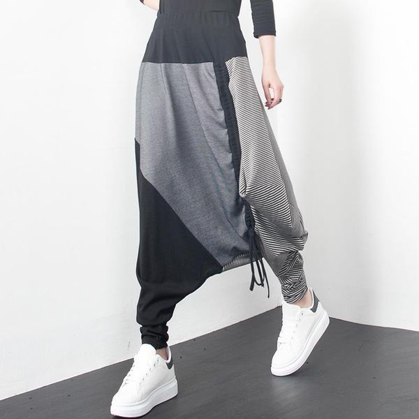 women's pants & capris casual wide-leg drawstring patchwork style women loose baggy streetwear for 2021 spring high waist, Black;white
women's pants & capris casual wide-leg drawstring patchwork style women loose baggy streetwear for 2021 spring high waist, Black;white
