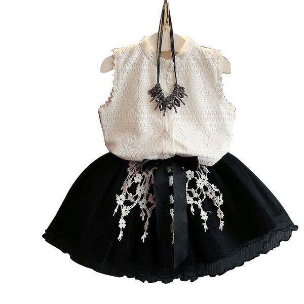2-6 Years Girls Summer Clothes Children Tutu Skirt Sets Fashion Lace Vest + Flower Skirt Two Piece Children Clothing Sets, White
2-6 Years Girls Summer Clothes Children Tutu Skirt Sets Fashion Lace Vest + Flower Skirt Two Piece Children Clothing Sets, White