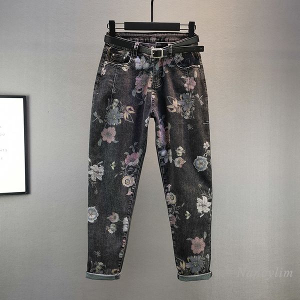 harem denim jean-sized jean black female jeans 2021 autumn high waist all-match, Blue
harem denim jean-sized jean black female jeans 2021 autumn high waist all-match, Blue