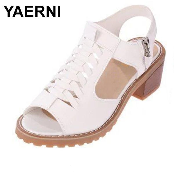 dress shoes yaerni vintage elegant mid square heel women's sandals summer style peep toe cross tied side zip design woman#zqs015, Black
dress shoes yaerni vintage elegant mid square heel women's sandals summer style peep toe cross tied side zip design woman#zqs015, Black
