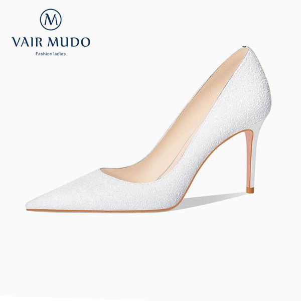 dress shoes vair mudo 2021 high heels women's pumps silk romantic wedding part pointed toe white fashion shoe women 028, Black
dress shoes vair mudo 2021 high heels women's pumps silk romantic wedding part pointed toe white fashion shoe women 028, Black