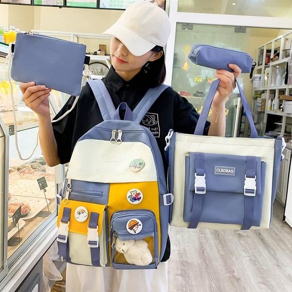 pcs set kawaii women backpack cute student school bags for teenager girls mochila 2021
pcs set kawaii women backpack cute student school bags for teenager girls mochila 2021