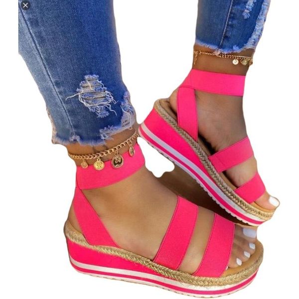 sandals summer rope plus size womens thick-soled slope with color matching ladies casual straps cross women shoes, Black
sandals summer rope plus size womens thick-soled slope with color matching ladies casual straps cross women shoes, Black